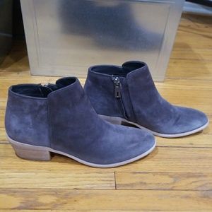 Women's Grey Suede Ankle Booties